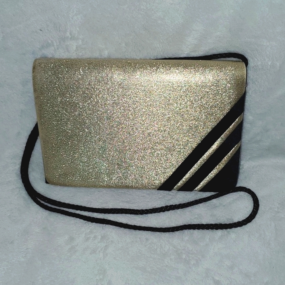 Lanvin Vintage Satin Two-Toned Evening Bag Purse